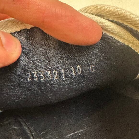 VGUC Gucci Navy Blue GG Imprime Sneakers Guccisima Canvas Leather UK 10 US 10.5 main image 9